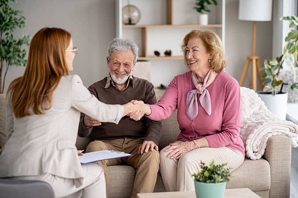 istock Elderly Couple Engaging in Conversation with Professional 2247370472