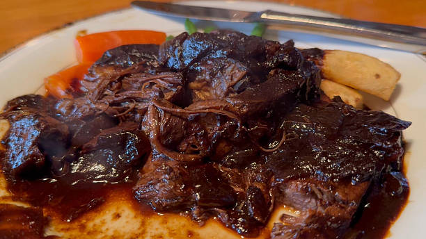 istock Beef Stew with Thick Demi-Glace Sauce and Tender Wagyu Beef 2247373016
