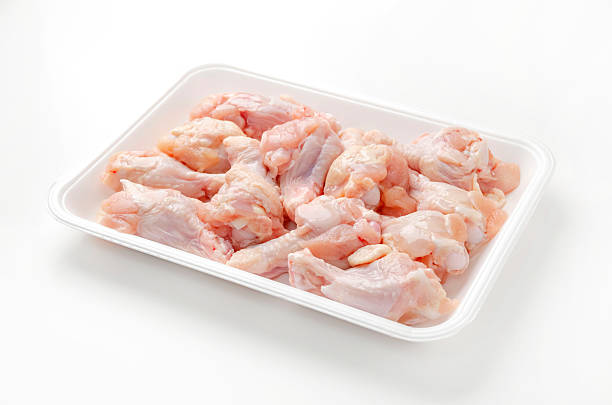 istock Fresh Raw Chicken Drumettes on White Foam Tray 2247374115