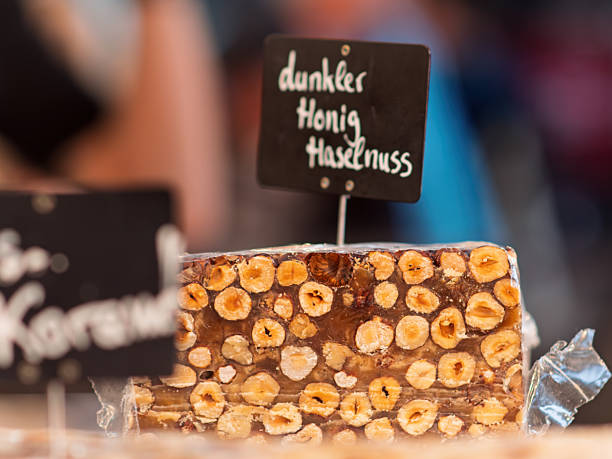 istock Dark Honey Hazelnut Treat: A Delicious Confectionery Delight 2247376944