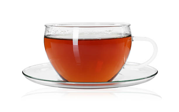 istock Aromatic tea in glass cup isolated on white 2247391697