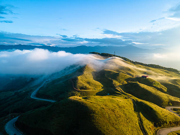 istock Drone view of the fog over Mountain Hill 2247392878