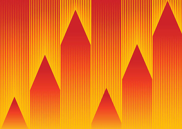Vertical Arrow Symbols Moving Up, Abstract Background Pattern