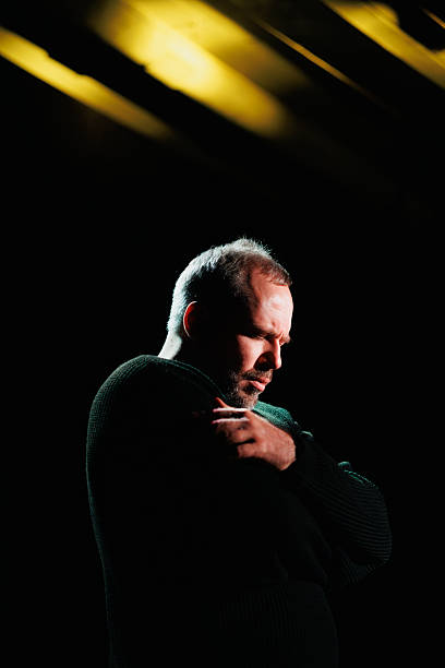 istock Portrait of actor playing dramatic role in theater 2247411912