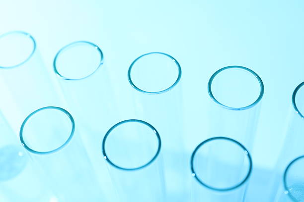 Test tubes.Blank medical test tubes. Extreme Close-Up,