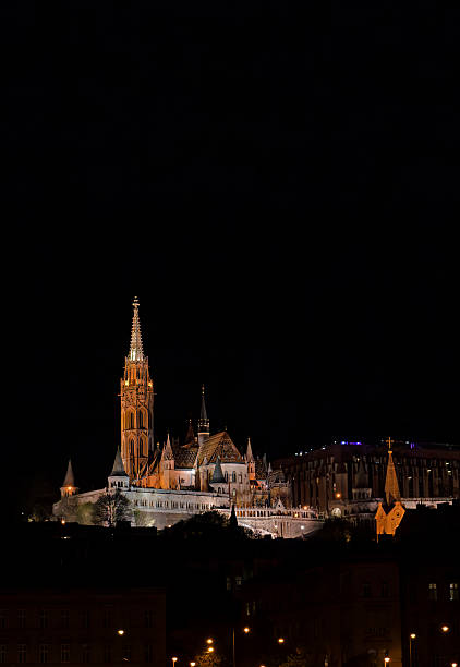 istock Budapest, HungaryFisherman's bastion illuminated at night along Danube River in Budapest Hungary 2247444081