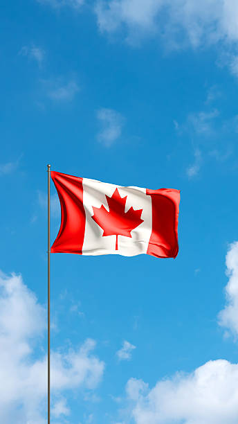 istock Flag Canada waving in the wind. 2247450981