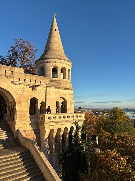 Budapest, Budapest, Hungary - August 17, 2024: The fisherman bastion in Budapest