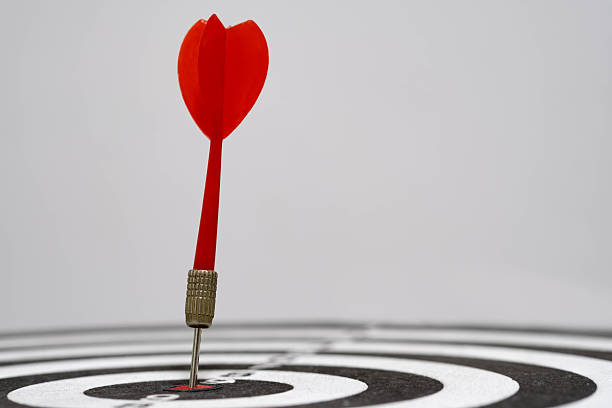 istock A red dart hitting the bullseye target symbolizes goal achievement, precision, focus, strategic planning and business success in a clean minimal ideal for marketing, leadership, performance content. 2247451863