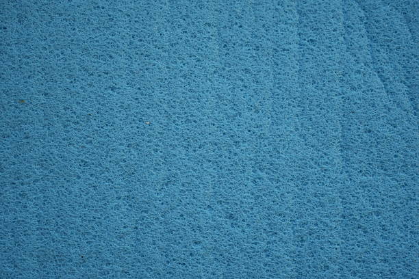 blue sponge texture close up, blue abstract sponge texture as background photo on top