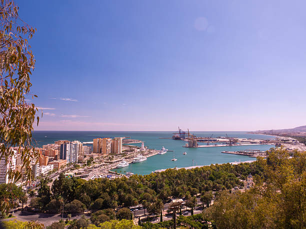 Aerial view of Malaga, Spain