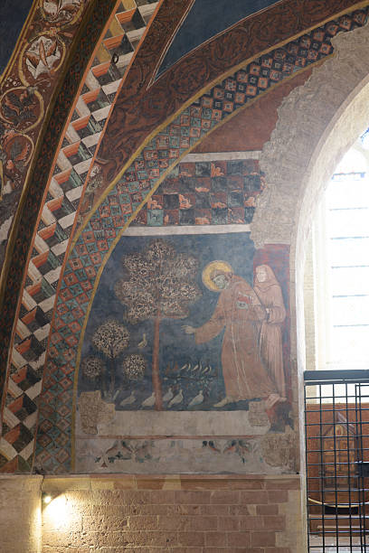 istock Fresco 'Saint Francis Preaching to the Birds', attributed to the Master of Saint Francis, Lower Church of San Francesco, Assisi, Italy, late 13th century. 2247459497
