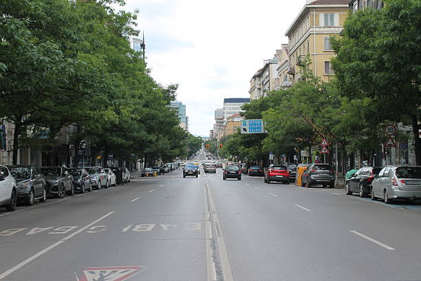istock Street in Sofia for car traffic 2247460164