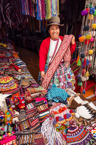 istock Peruvian woman spinning a wool in Pisac, Urubamba Valley 2247461902