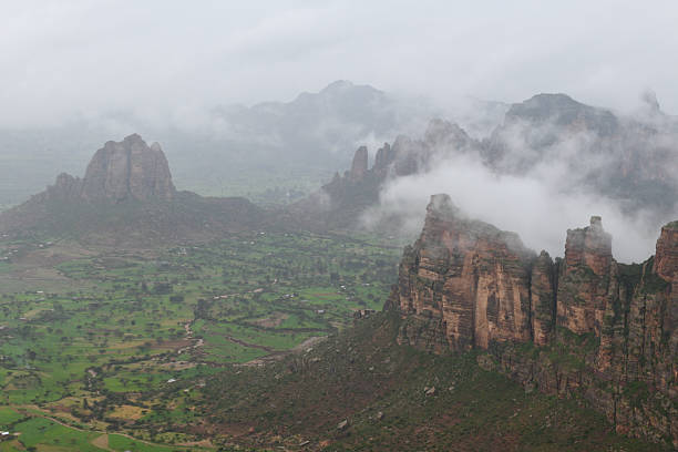 The view from Daniel Korkor cave church on Ethiopia