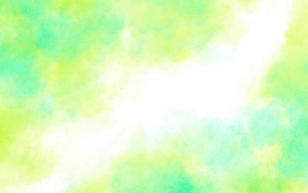 istock Abstract Watercolor Background in Chartreuse and Aqua Teal - Copy Space 2247463324