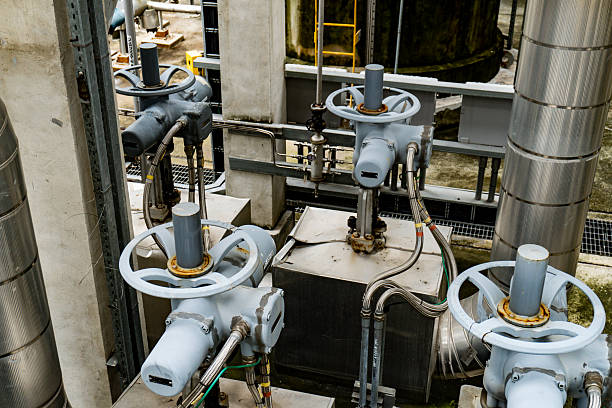 istock Group of valves are on a pipe 2247464838