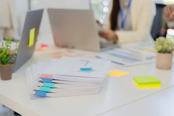 istock Business teams analyze financial data and charts together on digital tablets and laptops and digital tablets to plan investment projects. 2247468729