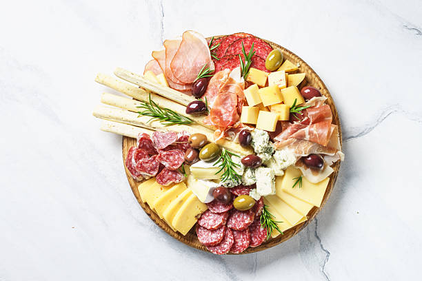 istock Antipasto platter. Meet and cheese assortment. 2247468947
