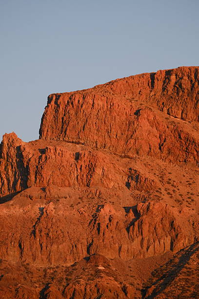 istock Rugged volcanic landscape and distant village 2247471967