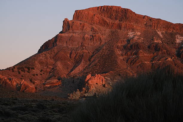 istock Rugged volcanic landscape and distant village 2247471992