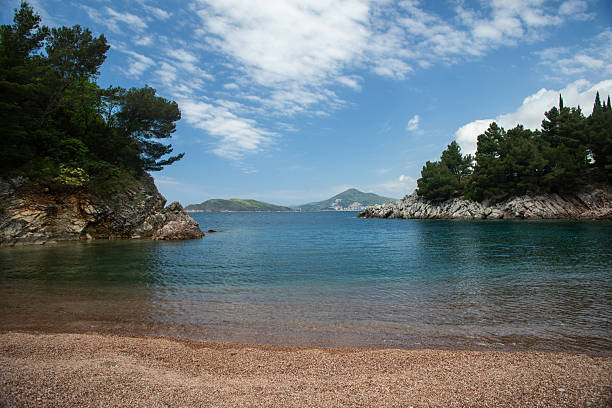 Beautiful Beach on the Adriatic Sea. Montenegro