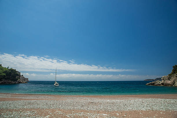 Beautiful Beach on the Adriatic Sea. Montenegro