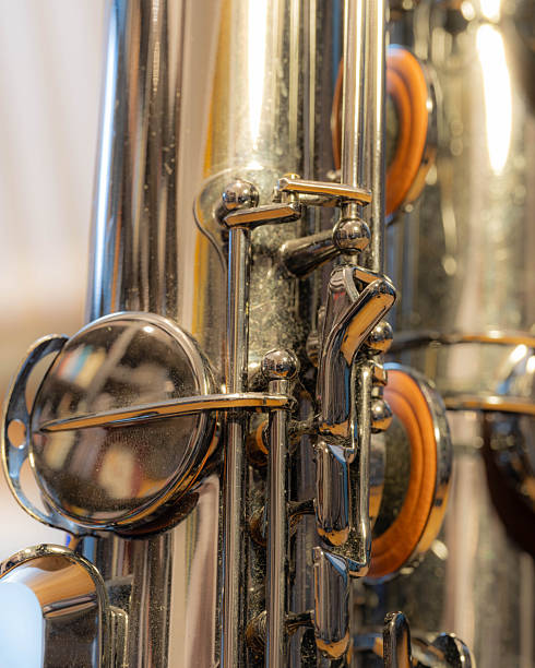 istock Saxophone in an detailed Look - Macros on a Baritone Saxophone with great Details 2247472478