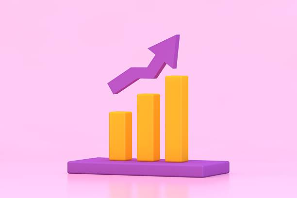 istock 3D Growing Bar Chart with Upward Arrow – Minimal Business Growth and Data Analytics Concept 2247479513