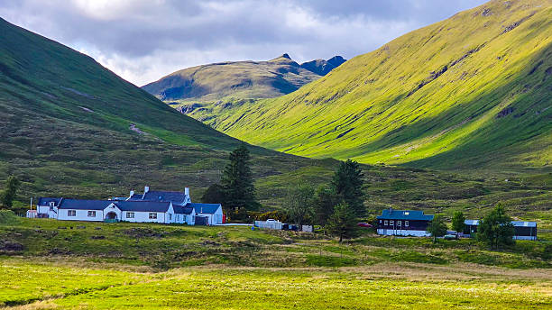 istock Highland Valley with Remote Cottages in Scotland 2247481456