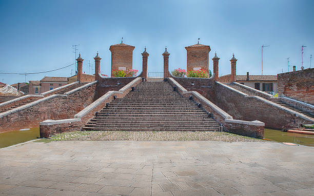 istock View over the Trepponti Bridge, iconic landmark in Comacchio, Italy 2247483269