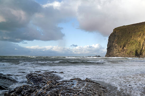 Spectacular sun sea and Cornish rocks and cliffs at Crackington Haven