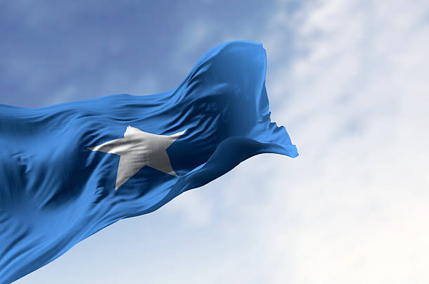 istock Somalia national flag waving in the wind 2247485137