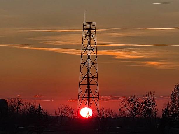 istock Spectacle of the red sunset. 2247489823
