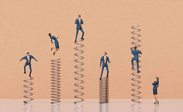 istock Businessman Jumping on Spring Toward Success – 3D Rendering of Acceleration and Growth 2247498487