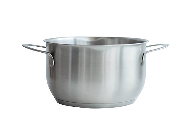 istock Stainless steel cooking pot isolated on white background 2247507859