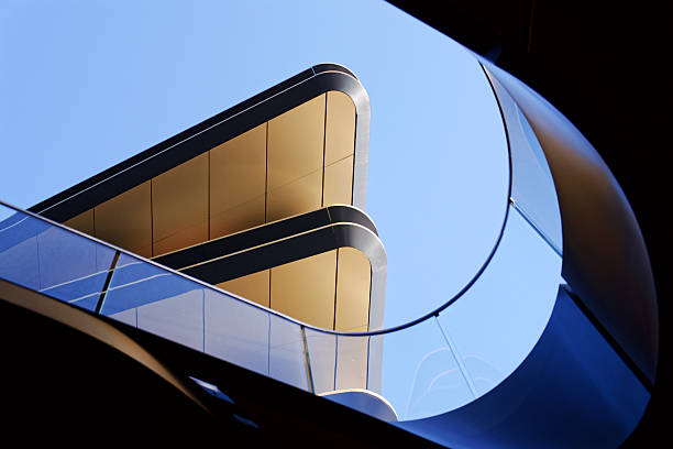 Masarycka MSD Masaryk Station Development office and retail building by Zaha Hadid Architects with golden facade on November 19, 2025 in Prague, Czech Republic.
