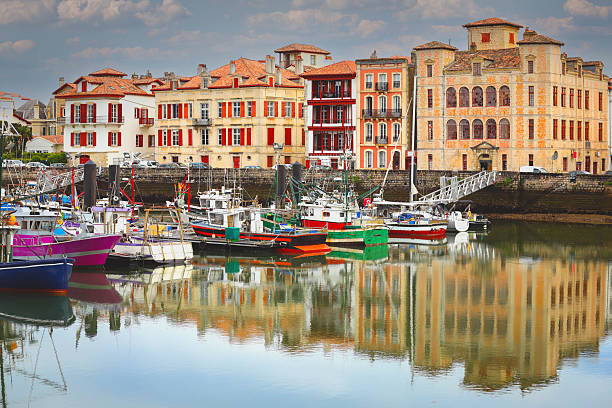 istock Traditional half-timbered basque houses in Saint Jean de Luz 2247513442