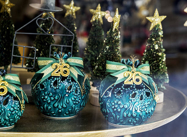 Athens, Greece - November 16, 2025 - Traditional Greek Christmas souvenirs - a talisman
