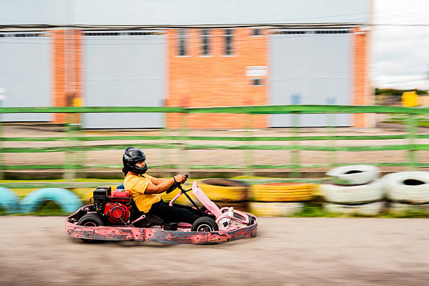 istock Exciting go-kart racing on outdoor track 2247538506