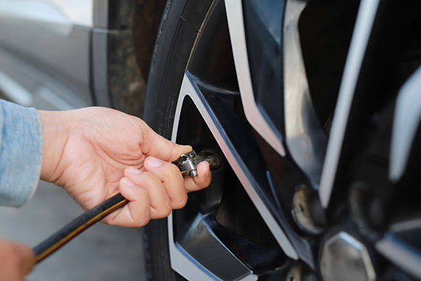 istock Inflating your tires helps save fuel. 2247540081