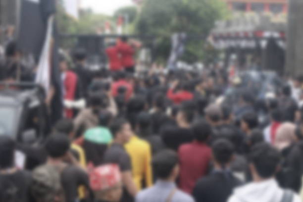istock Illustration of student demonstrations in Indonesia 2247556298