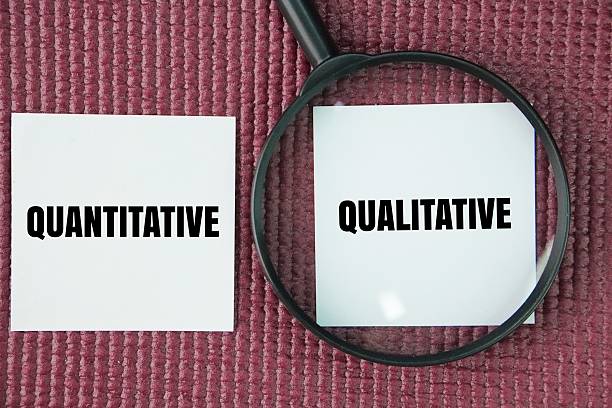 istock Magnifying glass and paper with the words quantitative and qualitative 2247560860