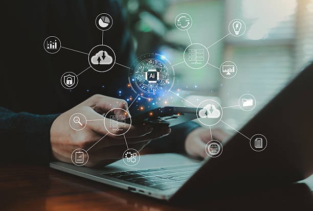 istock A user connecting to AI and cloud systems through a smartphone and laptop, illustrating data integration, automation, cybersecurity, and modern digital technology for smart business solutions. 2247564755