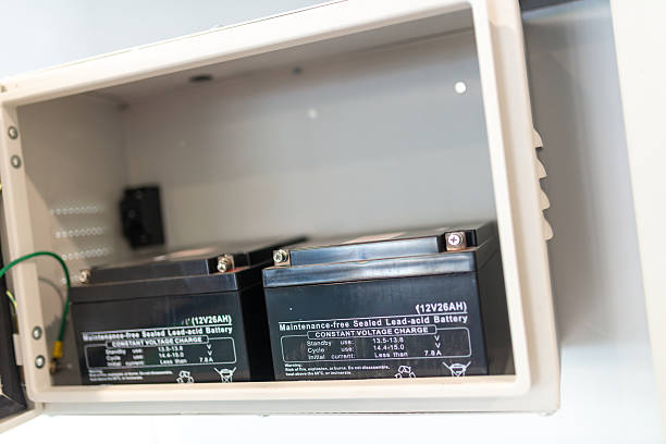 istock Lead Acid Battery Storage Cabinet Interior 2247565392