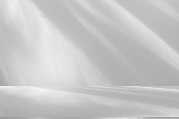 istock Wall interior background, studio and backdrops show products.with shadow from window color white . background for text insertion and presentation product 2247573665