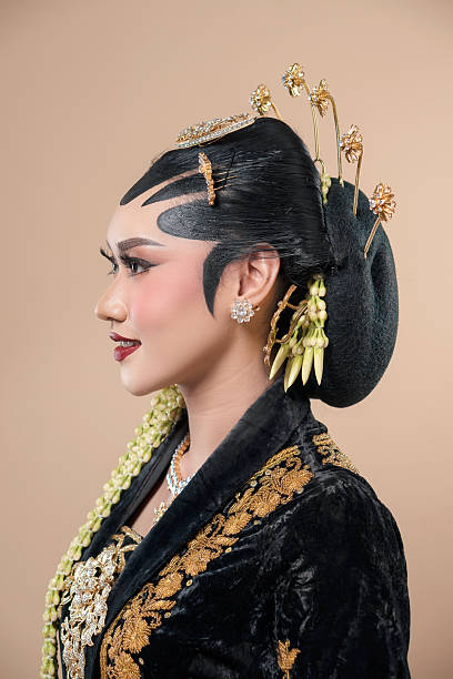 istock Elegant Javanese Bride in Classic Side Profile 2247575638