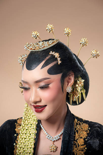 istock Elegant Javanese Bride with Traditional Bridal Details 2247575858