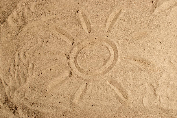 Beach sand Patterns found along the Pacific Rim National Park on Vancouver Island, British Columbia