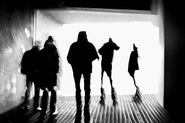 Corridor figure art exhibition figure
